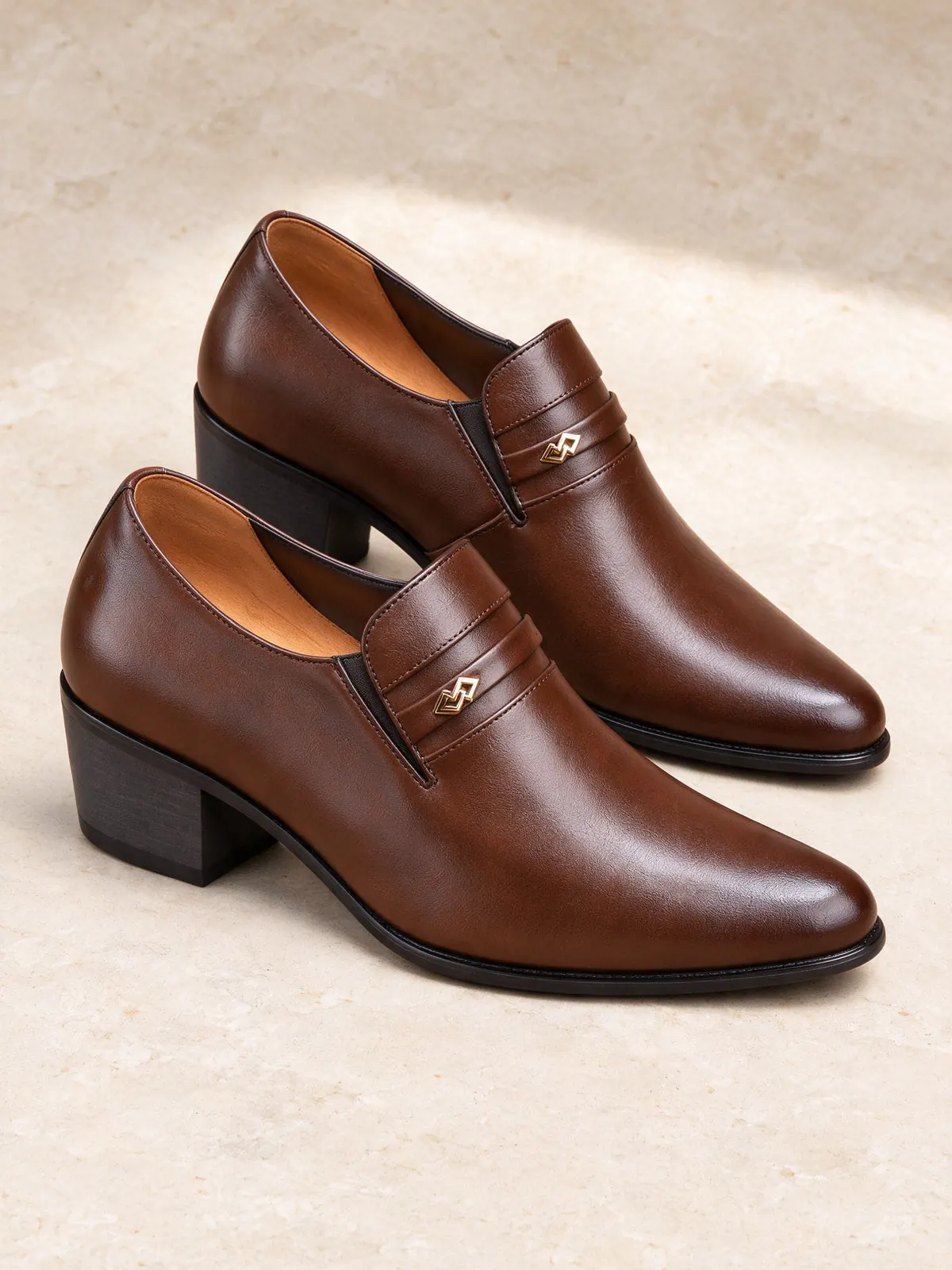 The Aperitivo Loafer, a Marcel Afters style, photographed on limestone.