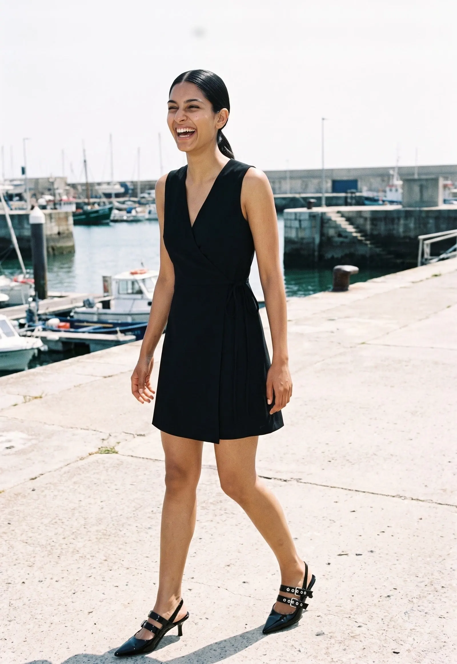A model wearing The Do Not Disturb Slingback by Marcel Afters, Autumn–Winter 2026.