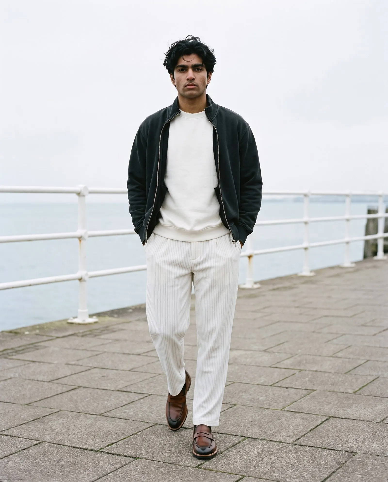 A model wearing The Long Lunch Loafer by Marcel Afters, Autumn–Winter 2026.
