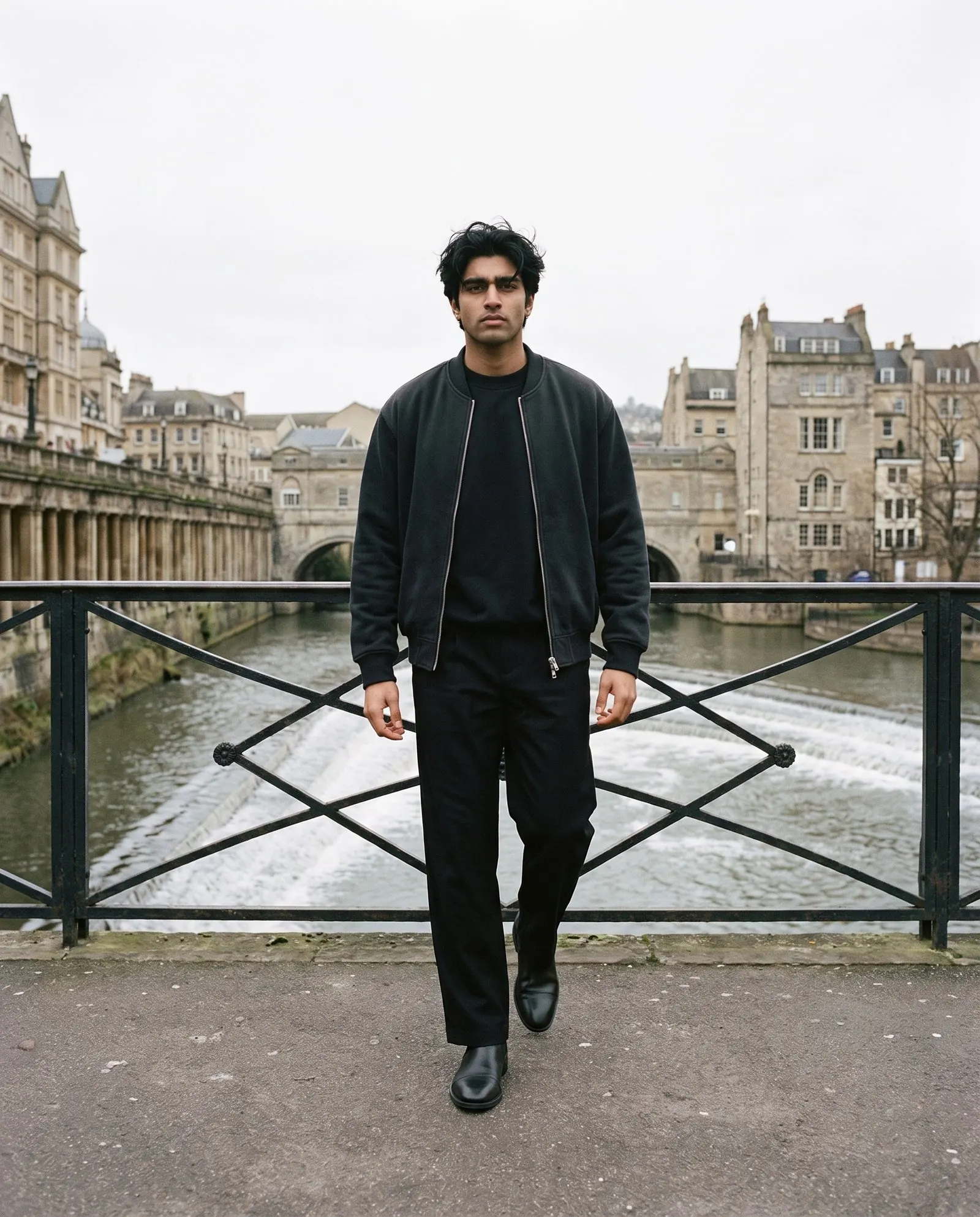 A model wearing The Smoking Room Chelsea Boot by Marcel Afters, Autumn–Winter 2026.