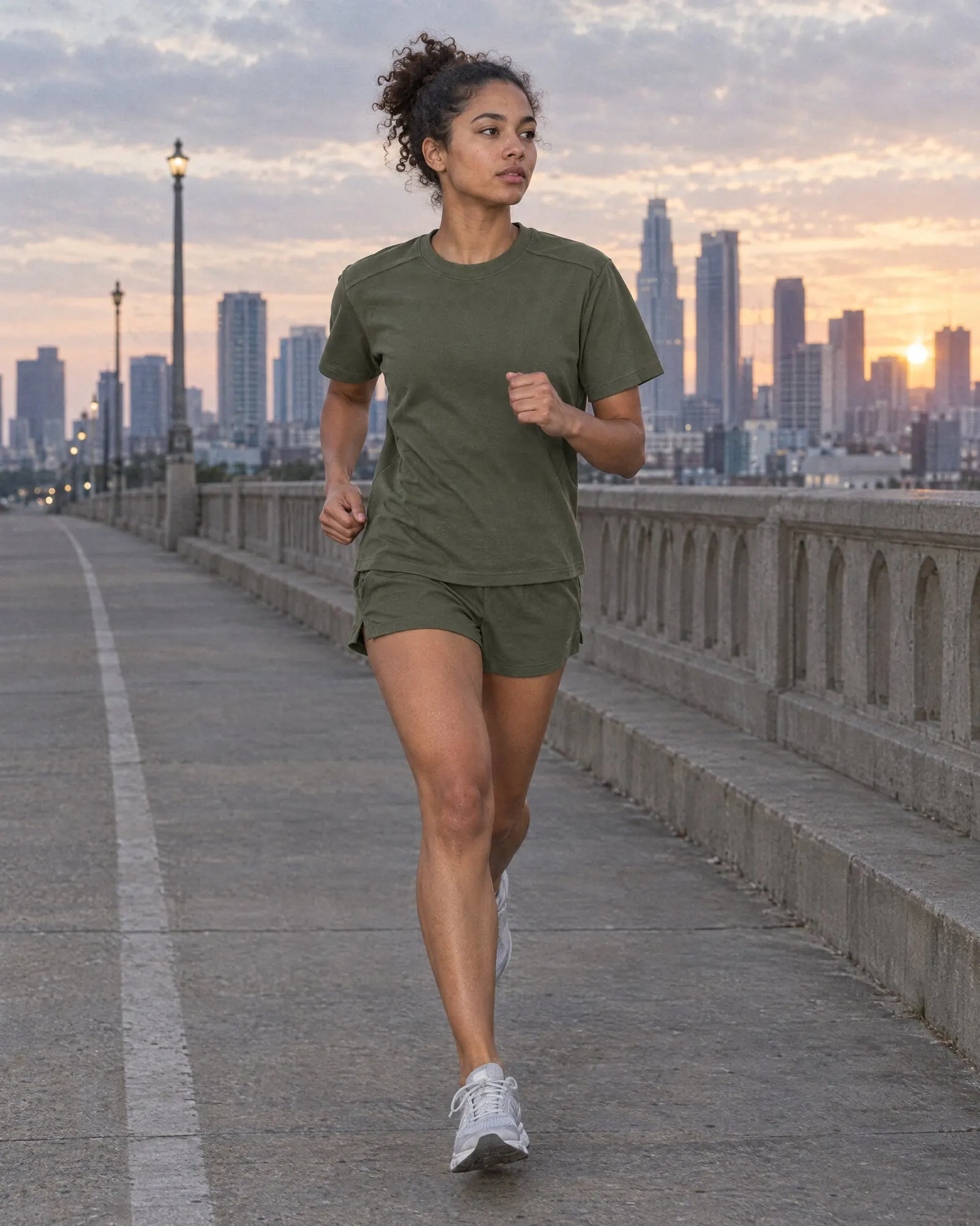 A model wearing Sorona Quick-Dry Loose Fit Boxy T-Shirt by Marcel Afters, Autumn–Winter 2026.